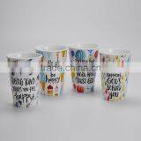 16oz V-Shape Coffee Mug, Stoneware With Decal Printing thumbnail-1