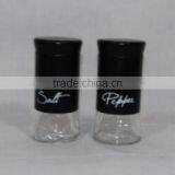 2 Pieces Mat Shinning Stainless Steel Coated Glass Spice Set Wholesale Online thumbnail-3