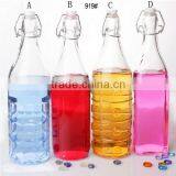 Glass Bottle Water Glass Jar With Locking Lid thumbnail-2