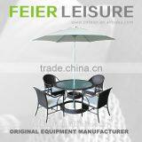 A6017CH Outdoor Rattan Furniture Modern Dining Kitchen Set thumbnail-1