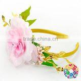 Fashion Baby Girls Hairband Elastic Girls Headband With Fabric Flower thumbnail-4