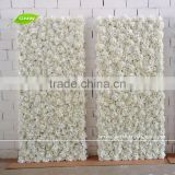 GNW FLW1507002 Artificial Hydrangea And Rose Wedding Party Backdrop Wall For Bridal Exhibition