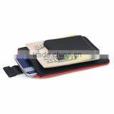 Color Customized Men's 100% Leather Slim Flip Wallet With Money Clip and Pull Tab thumbnail-3