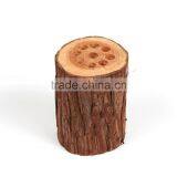 Wood Stump Pen Holder , Nature Wooden Pencil Holder , Eco-Friendly Pen Holder thumbnail-1