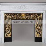 Antique European Style Facing Stone Carving Marble Fireplace thumbnail-1