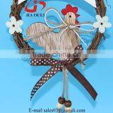 Hot Sales With Wood Rooster Easter Decorations Grapevine Wreath Hanger thumbnail-3