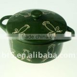 10cm dia stoneware handpainted mini casserole