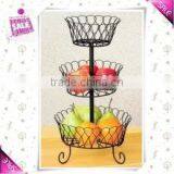 Wedding 3-Tier Metal Wire Apple Holder Fruit Holder Fruit Basket thumbnail-5