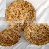 Hand Woven Water Hyacinth Tray/garden Flowerpot thumbnail-1