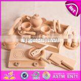 2017 New Design Best Natural Wooden Kitchen Playsets for Kids Online W10B189 thumbnail-1