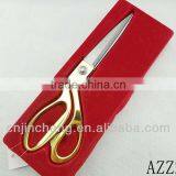 High Quality Household Golden Scissors,Best Seller Tailoring Tools,Stainless Steel Gold Plated Scissors With Package thumbnail-1