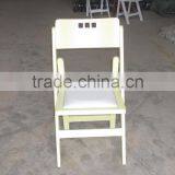 Hot Sale White Wood Folding Chair for Wedding thumbnail-2
