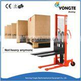 1Ton, 2 Ton Forklift With Pallet Manual Hydraulic Hand Stacker thumbnail-1