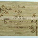 Wooden Laser Wedding Card Save the Date thumbnail-1