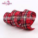 Wholesale Red Decorative Festive Celebrate it Burlap Christmas Ribbon thumbnail-4