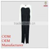 2014 Tall Ladies Loose Fit Casual Black and White Jumpsuit thumbnail-1