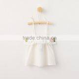 2017 Wholesale High Quality Girls Spaghetti Strap Vest With Embroidered Lace Layer Frill thumbnail-2