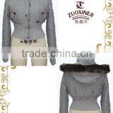 Ladies Quilted Padding Jacket With Hood thumbnail-1