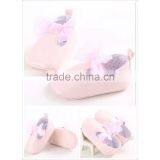 Wholesale Price Lovly Bow Tie Wedding Princess Girls Baby Shoes for 1years Old thumbnail-6