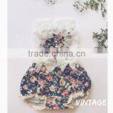 Factory OEM Service Baby Clothes Toddler Clothing Floral Lace Tulle Rompers thumbnail-1