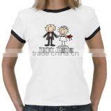 WOMEN PRINTED ROUND NECK RINGER T SHIRT