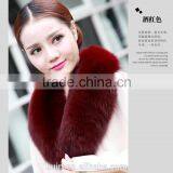Genuine Fur Scarf Fox Fur Ring Autumn Winter Shawl Coat Collar Decoration High Quality 100% Real Collar thumbnail-3