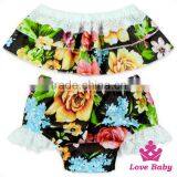 2017 New Design 2pcs Baby Clothing Sets Printed Fabric And Lace Baby Prints Wholesale Fabric Girls Boutique Clothing thumbnail-1