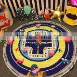 S65602A Kids Room Floor Carpet Round Game Mats Circular Flight Chess Baby Crawling Blanket thumbnail-1