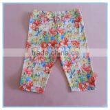 Wholesale Custom Super Comfortable Cotton Fabric Girl's Floral Leggings Stretch Colorful Pants Trousers thumbnail-2
