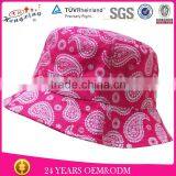 Short Brim Reversible Floral Cheap Bucket Hat/cap for Children thumbnail-3
