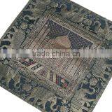 Decorative Accent Silk Pillows Brocade Taj Mahal Indian Square Cushion Covers thumbnail-3