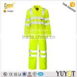 hi Vis Fluorescein Green Polyester/Cotton Coverall With 3M Reflective Tape thumbnail-1