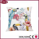 Lover Bird New Design Painting Natural Linen Back Rest Pillow Cover thumbnail-6