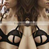 Hollow Transparent PU & Gauze Sexy Lingerie thumbnail-1