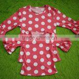 Bokun Factory Custom Made Women Clothing Polka Dots Pattern Blouse Mom and me Summer Shirts thumbnail-3