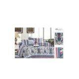 Personalized Grey Flower Printed Queen Size Custom Made Bedding Sets for Home thumbnail-1
