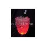 PS + ABS rechargeable wine color changing LED ICE BUCKET for outdoor patio party, bar