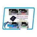 Indoor 350MA 4 Ways DMX RGB Led Controller Compatible With AVR , Meanwell PSU