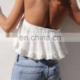 Best Selling White Tube Top Off Shoulder Ruffle Boho Top For Best Sex Position thumbnail-2