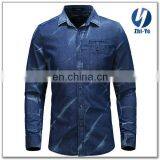 in Stock Items Latest Fashion Mens Denim Shirts thumbnail-1