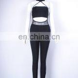 2016 Gauze Sleeveless Jumpsuit Bare Midriff Jumpsuit Backless Jumpsuit thumbnail-4