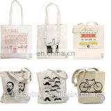 Cotton Canvas Tote Bags high quality logo printed fashion design Cotton Canvas Tote Bags