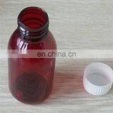 Low Price PET Amber Tamper Proof 100ml Liquid Bottle Plastic Medicine Bottle
