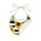 High Quality Cactus Printed Stripe Baby Bib For Feeding Multiple Pattern Comfortable thumbnail-5