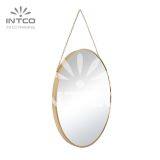Metal Framed Decorative Wall Mounted Mirror With Hanging Chain, Aluminum Framed Mirror, Custom Mirror Frames thumbnail-2