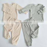 Wholesale Elastic Autumn Long Sleeve Baby Pyjama Set Organic Cotton Sleepsuit thumbnail-3