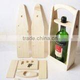Custom DIY Wooden Wine Carrier,Single Bottle Tote thumbnail-1