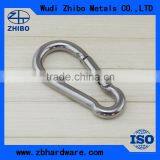 High Polished Stainless Steel Material Oval Shaped Quick Link Carabiner Spring Carabiners thumbnail-4