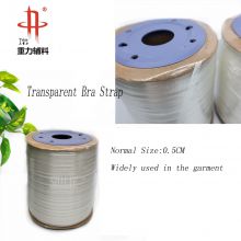 High Tenacity Knitted Polyester Transparent Braided Clear Invisible Elastic Stretch Strap Cord Roll for Sewing