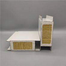 100mm Thickness Wall & Roof Glass Magnesium Rock Wool Sandwich Panel for Steel Warehouse thumbnail-3